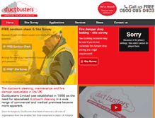 Tablet Screenshot of ductbusters.co.uk